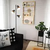 Lampadaire design métal 3 spots noir-doré vintage retro Voir les images du produit 4