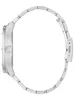 Side view of a silver watch with a metal band. Produktbild-Vorschau