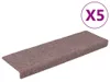 Maty na schody 5 szt. brązowe 65x25 cm filc igłowany Podgląd zdjęcia produktu 8