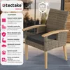 TecTake 404807, Polyester, Guma, Hnědá Náhled obrázku produktu 3