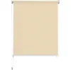 Tenda a rullo esterna 350 x 140 cm bianco crema Anteprima dell’immagine prodotto 1