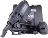 A gas nail gun and its accessories are displayed on a white background. Produktbild-Vorschau