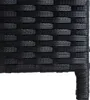 A close-up view of the woven texture of a black storage box. Produktbild-Vorschau