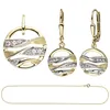 Schmuck-Set aus 333 Gold Gelbgold mit Zirkonia Ohrringe Produktbild-Vorschau 2