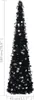 vidaXL Umelý vianočný stromček Pop-Up Black 180 cm PET Náhľad obrázku produktu 4