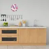 Wanduhr aus Glas Rund fi 30 Pastell Blüten Quarz Deko Produktbild-Vorschau 3