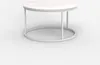 Table de salon ronde 80 cm en marbre contemporain Ossidiana Voir les images du produit 1