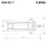 STIX DLN-03 Hydraulischer Rangierwagenheber 3 T 75–505 mm Produktbild-Vorschau 18