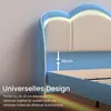 Letto imbottito HOMAVO 90x200 cm, lettino per bambini, Anteprima dell’immagine prodotto 9
