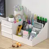 A desk organizer filled with office supplies, a calculator, and a phone. Náhľad obrázku produktu