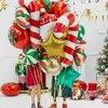 Folienballon Zuckerstange 50x82cm Weiß / Rot Produktbild-Vorschau 14