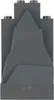 A single dark gray LEGO brick shaped like a rock or mountain. Anteprima dell’immagine prodotto