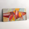 Kunst - orangefarbene Glasmalerei – Leinwandbild Wandbild – Produktbild-Vorschau 1