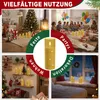 UISEBRT LED-Kerzen 5er Set mit Lichterkette, flammenlos, Produktbild-Vorschau 6