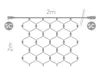 Vellight SUBRA Lichtnetz 2x2 m, warmweiß, energiesparend & Produktbild-Vorschau 2