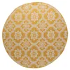 Volero - Outdoor Teppich Rund - Rio Flower Gelb - Ø 100cm - Produktbild-Vorschau 2