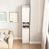 Bücherregal weiß modern stehend skandinavisch hohe Stange Produktbild-Vorschau 6