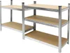 Two connected shelving units with multiple shelves. Náhled obrázku produktu