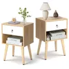 FCH Table de chevet, lot de 2, table d'appoint avec Voir les images du produit 1