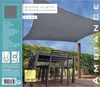 ProGarden Sonnensegel 5x5 m Grau Quadratisch Produktbild-Vorschau 11