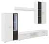 TOP Wohnwand Salsa Anbauwand Wohnkombi Wohnzimmer Weiss Produktbild-Vorschau 1