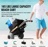 SucceBuy Strandkarren für Sand - 29,9"x 15,4" Ladefläche. Produktbild-Vorschau 2