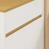 Detail der Holzleiste am oberen Schubfach des SoBuy Schranks FSB112-WN Productafbeelding-voorbeeld
