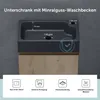 doporro Mobile Bagno Sospeso con Lavabo Set di Mobili da Anteprima dell’immagine prodotto 3