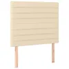 vidaXL Boxspringbett mit Matratze Creme 80x200 cm Stoff Produktbild-Vorschau 4
