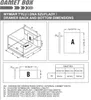 Zásuvka GAMET BOX2, střední, bílá, 500 mm Náhled obrázku produktu 3