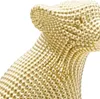 Mauro Ferretti Skulptur Leopard 23x15,5x29 cm gold Produktbild-Vorschau 11