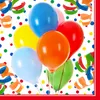 PAPSTAR Motiv-Servietten "Lucky Balloons" 330 x 330 mm 100 Produktbild-Vorschau 1