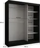 CASPIAN 24 Kleiderschrank Schwarz Garderobenschrank mit Produktbild-Vorschau 3