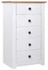 vidaXL Příborník bílý 46x40x89 cm Borovice Panama Náhled obrázku produktu 8