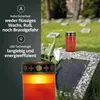 LED Grablicht rot gold flackernd Höhe 12 cm Trauerlicht Produktbild-Vorschau 5