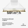 Klarstein Montblanc nástěnná digestoř, digestoř s Náhled obrázku produktu 4