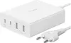 A white Belkin 4-port GaN charger with a European plug. Náhled obrázku produktu