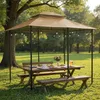 Toit de remplacement pour pavillon brun - 400 x 300 cm - Voir les images du produit 7