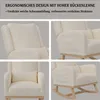 ProximaX Leinen-Loungeschaukelstuhl mit Kopfkissen, mit Produktbild-Vorschau 7