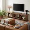 Support TV Tribesigns de 160 cm, style rustique | avec 3 Voir les images du produit 3