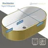 Aufsatzwaschbecken oval 55 cm Badezimmer Waschbecken Bad Produktbild-Vorschau 3