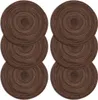 Platzdeckchen, rund gewebte Tischsets Set von 6 Produktbild-Vorschau 1