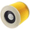 A close-up, studio shot of a vacuum cleaner filter. Produktbild-Vorschau