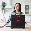 Relaxdays Einkaufstrolley klappbar, bis 35 kg, 50 l Kiste, Produktbild-Vorschau 3