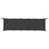 vidaXL Coussins de banc de jardin 2 pcs. noir 180x50x7 cm Voir les images du produit 13