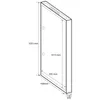 A technical drawing of a distribution box with dimensions indicated. Produktbild-Vorschau