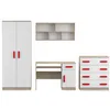 Drehtürenschrank JONAS 06 – Kinderschrank 80 cm Sonoma/Weiß Produktbild-Vorschau 6