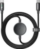 A black USB-C charging cable with a circular adapter in the middle, laid out in a loop on a white background. Podgląd zdjęcia produktu