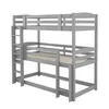 A triple bunk bed shown from a three-quarter view against a white background. Anteprima dell’immagine prodotto