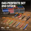 BAURIX® Schrumpfschlauch Set 850 St., Schrumpfschläuche Produktbild-Vorschau 2